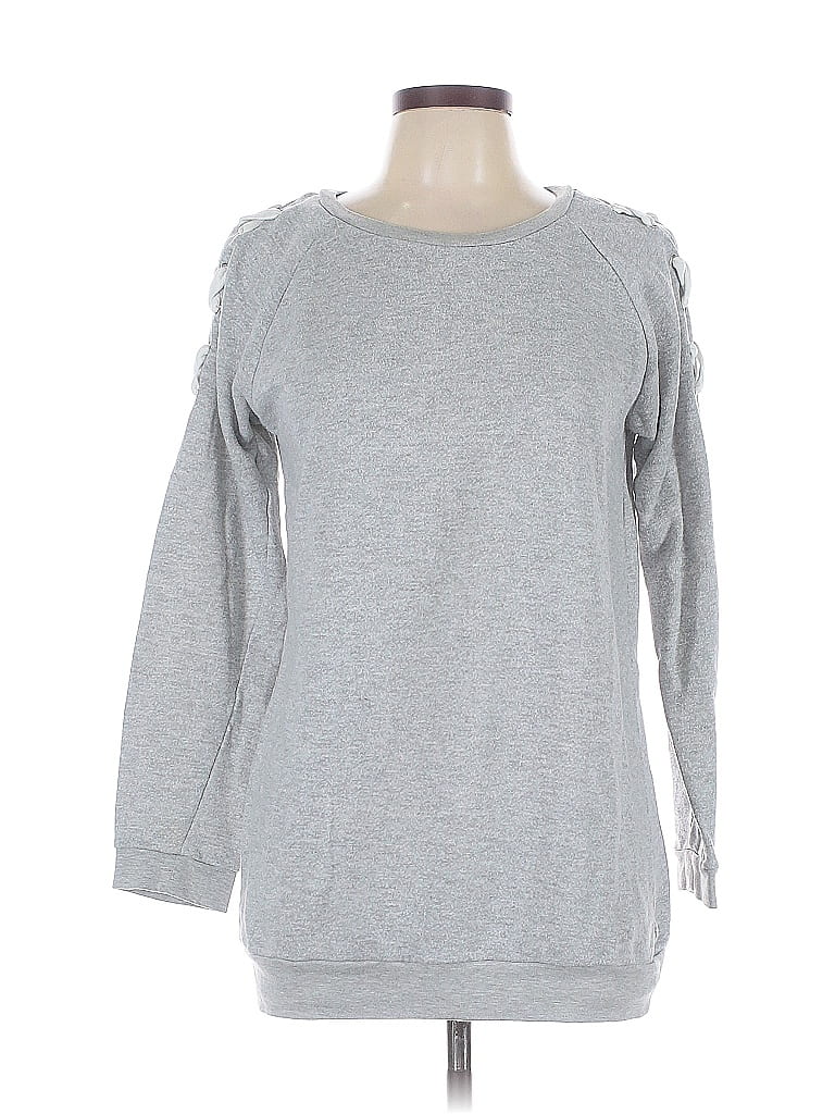 DEREK HEART Pre-owned Long Sleeve T-shirt In Gray