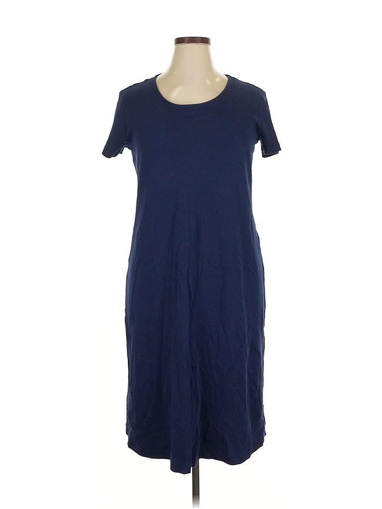 Pre-owned Lands' End Casual Dress In Blue
