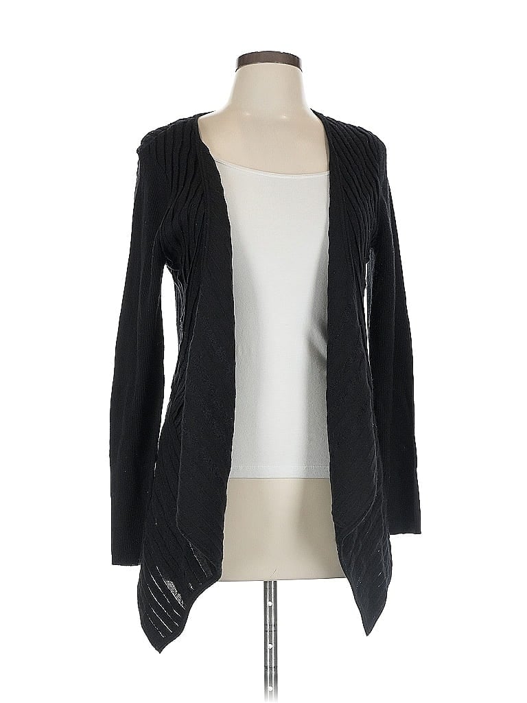 Pre-owned Eileen Fisher Cardigan Sweater In Black
