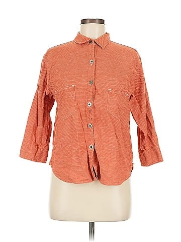 Chico's Design 3/4 Sleeve Button-Down Shirt (view 1)