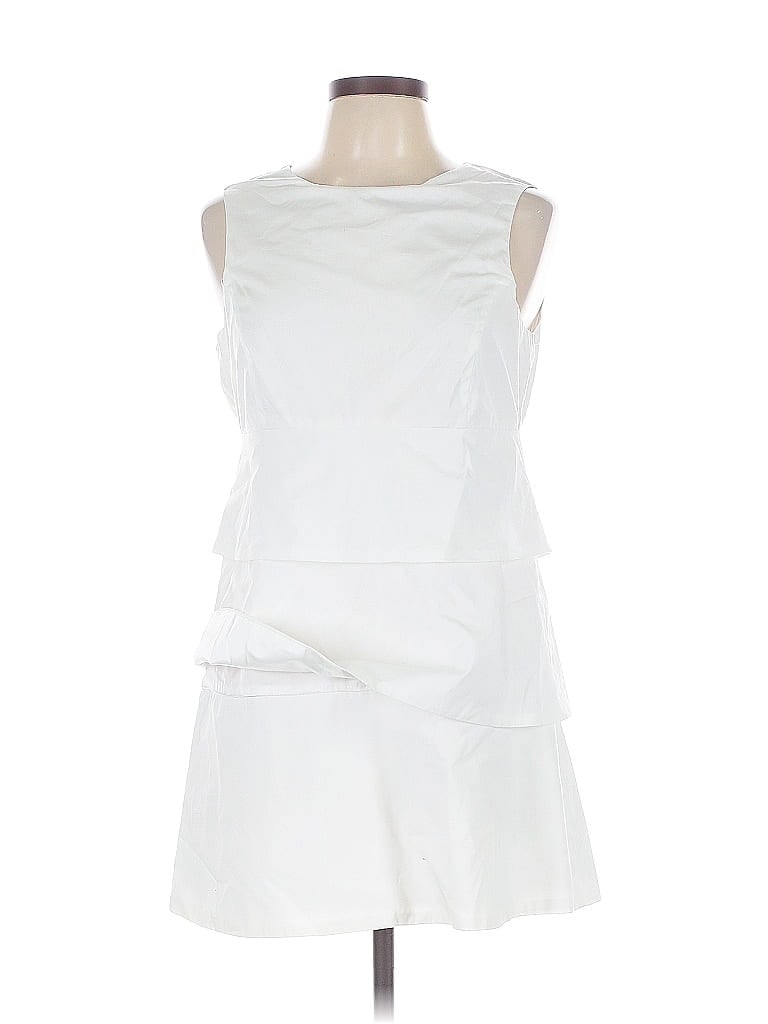 Pre-owned Zara Basic Cocktail Dress In White