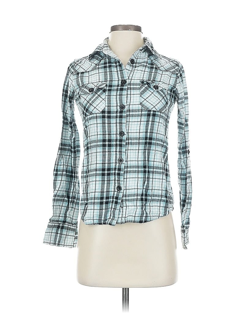 Pre-owned O'neill Long Sleeve Button Down Shirt In Blue