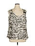 Rafaella 100% Polyester Silver Sleeveless Blouse Size 1X - photo 1