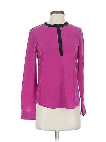 Diane von Furstenberg Long Sleeve Silk Top (view 1)