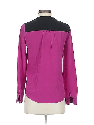 Diane von Furstenberg Long Sleeve Silk Top (view 2)