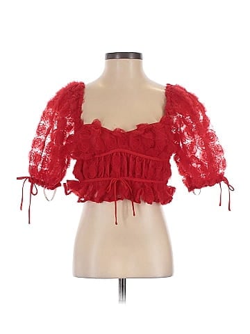 For Love & Lemons 3/4 Sleeve Blouse (view 1)