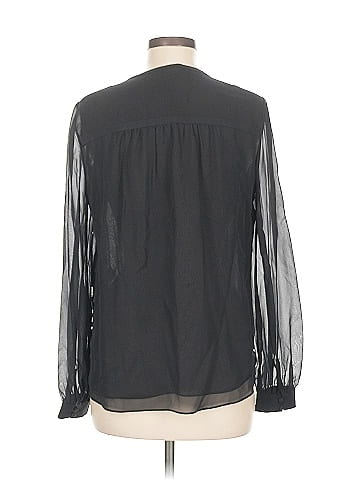 Diane von Furstenberg Long Sleeve Silk Top (view 2)