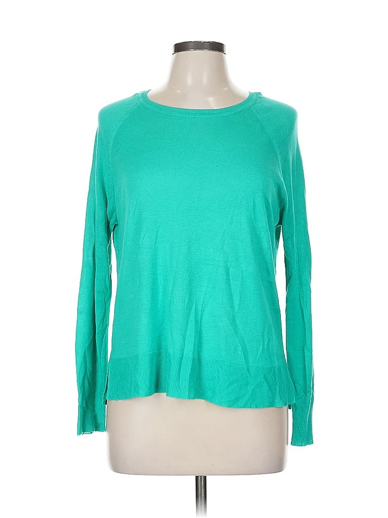 Pre-owned Zara Pullover Sweater In Green
