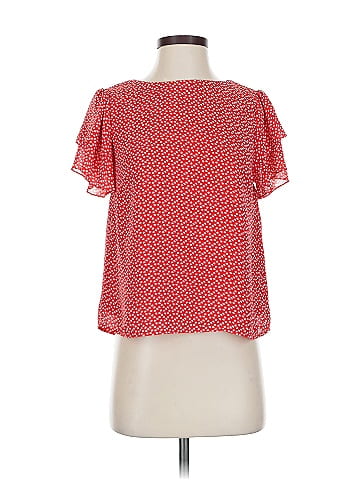 Aqua Short Sleeve Blouse (view 1)