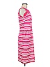 Lands' End Stripes Pink Casual Dress Size 8 - photo 4