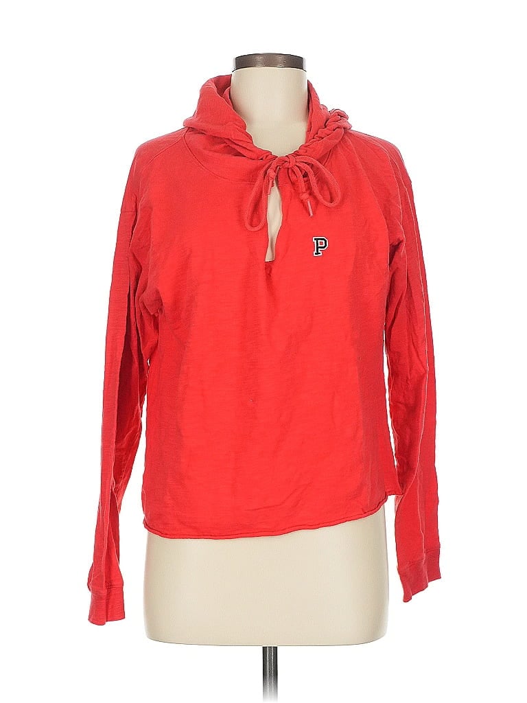 Pre-owned Victoria's Secret Pink Fleece Jacket In Red