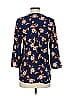 Lefties 100% Polyester Blue 3/4 Sleeve Blouse Size 26 waist - photo 2