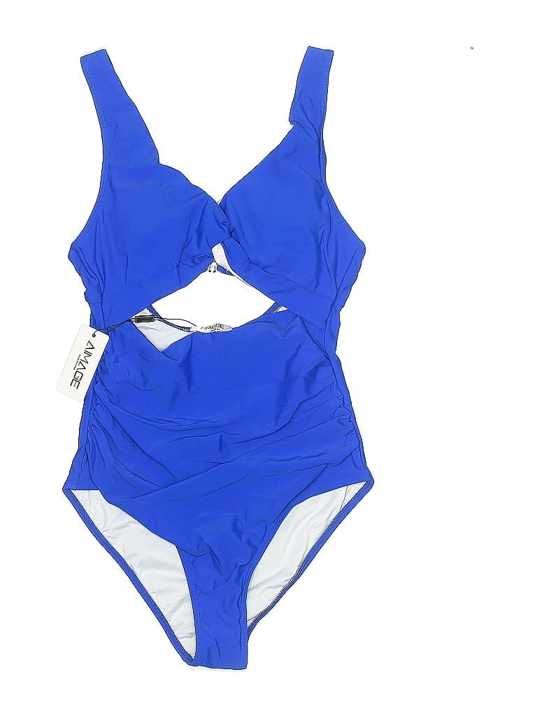 Click to view more detailed imagery on our partner's website Pre-owned Images One Piece Swimsuit In Blue