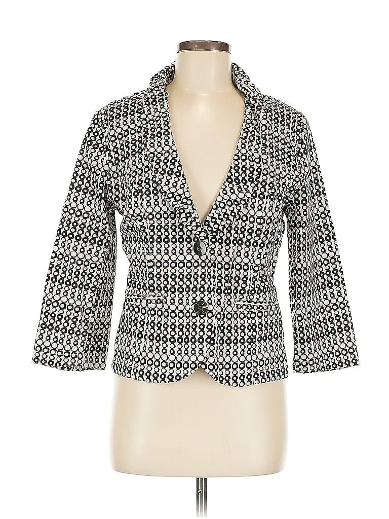 Pre-owned Cabi Blazer Jacket In Gray