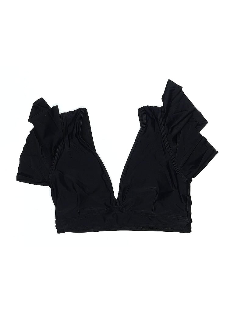 Pre-owned Unbranded Swimsuit Top Black Swimwear