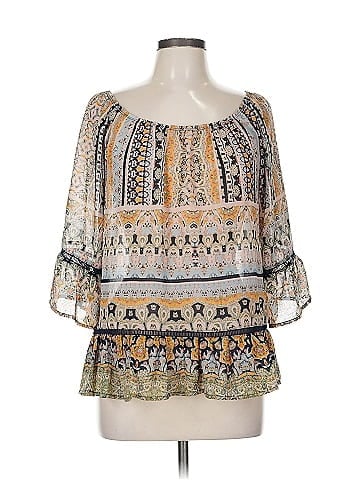 Democracy 3/4 Sleeve Blouse (view 1)
