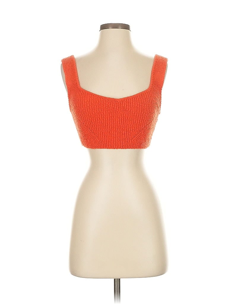 URBAN OUTFITTERS Pre-owned Tank Top Red Strapless Neckline Tops