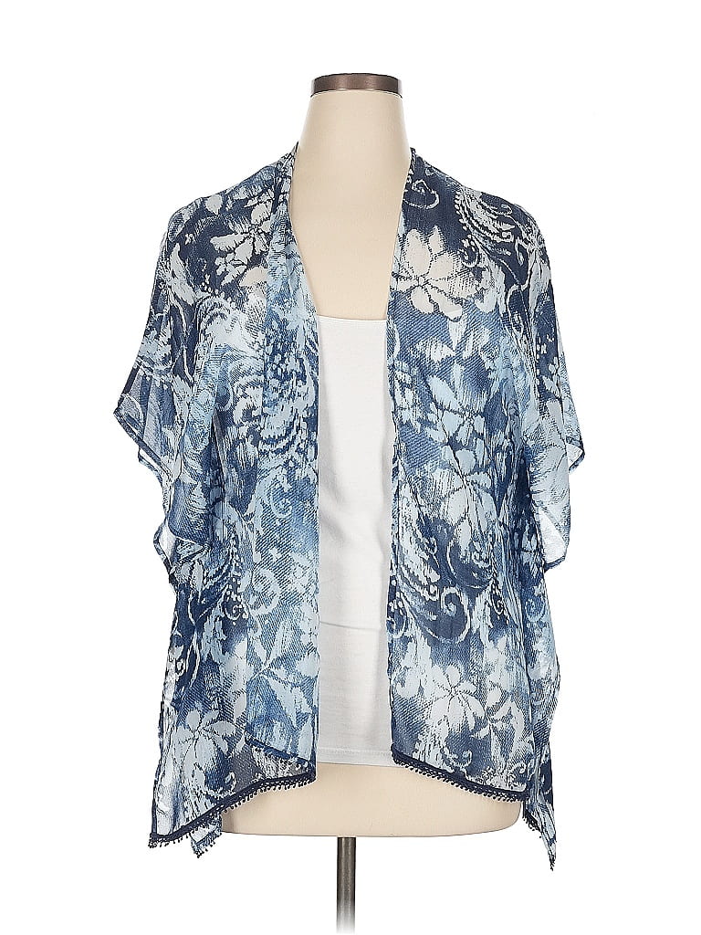 Pre-owned Assorted Brands Kimono In Blue