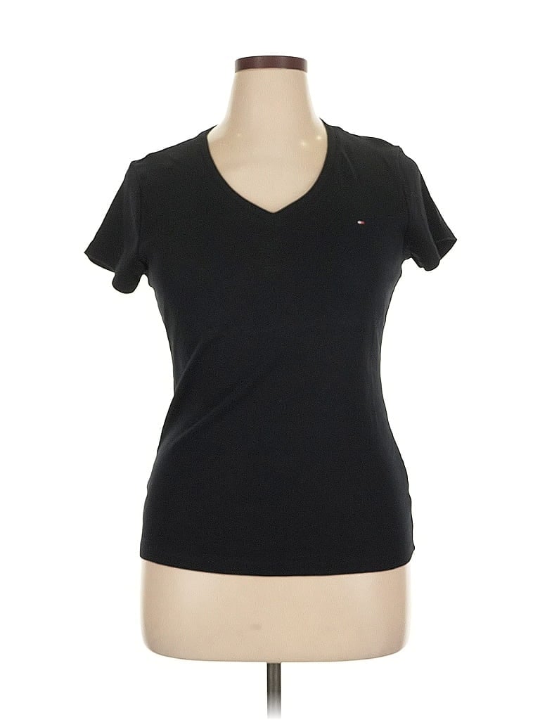 Pre-owned Tommy Hilfiger Short Sleeve T-shirt In Black