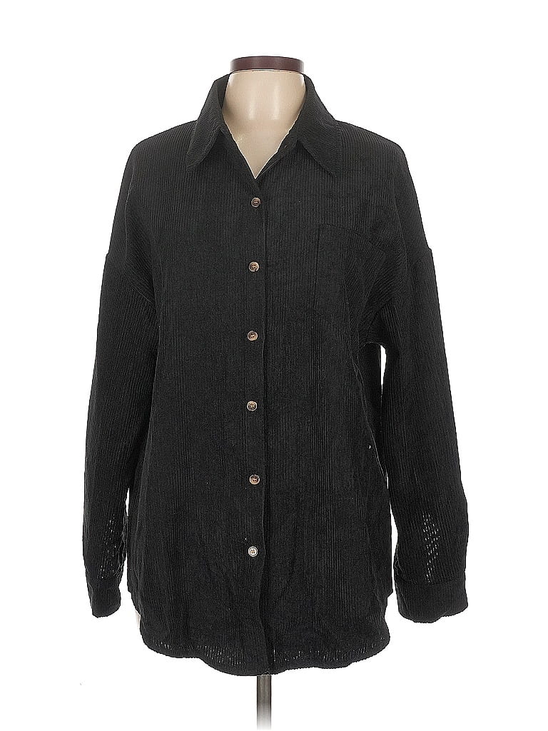 Pre-owned Unbranded Long Sleeve Blouse In Black