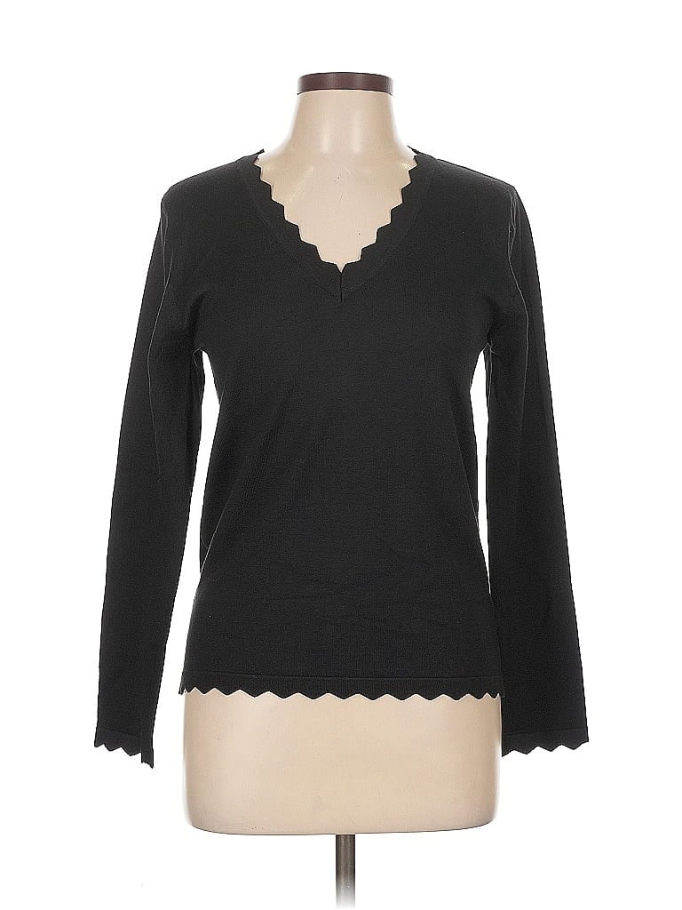 Pre-owned Unbranded Pullover Sweater In Black