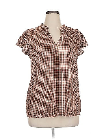 Ann Taylor LOFT Outlet Short Sleeve Blouse (view 1)