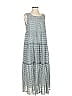 Max Studio Blue White Casual Dress Size 1 - photo 1