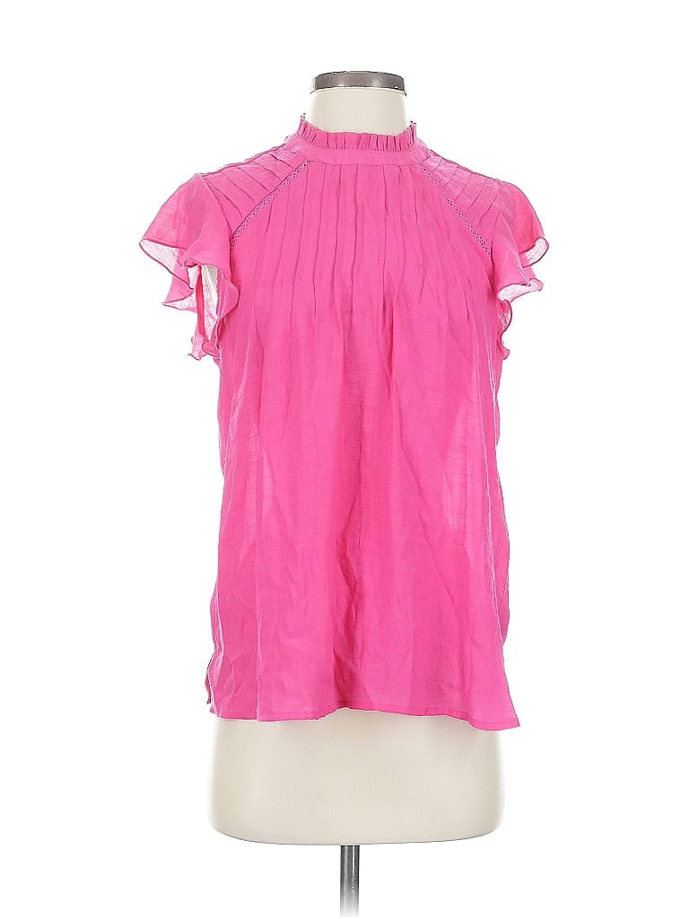 Click to view more detailed imagery on our partner's website Pre-owned Nanette Lepore Short Sleeve Blouse In Pink