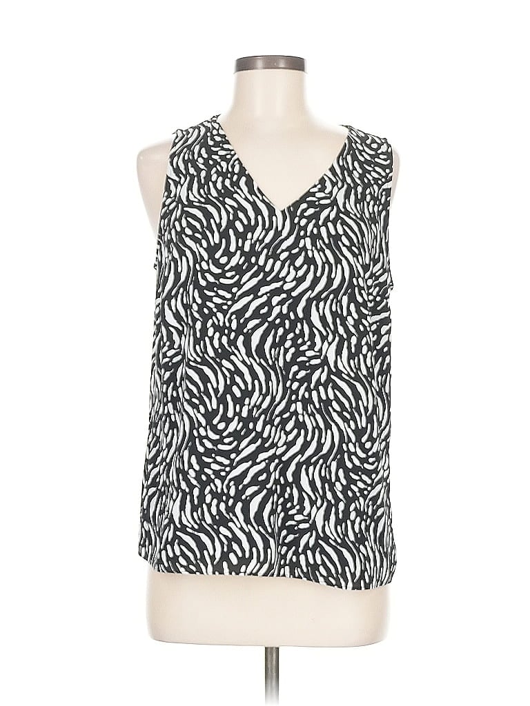 Pre-owned Nine West Sleeveless Blouse In Silver