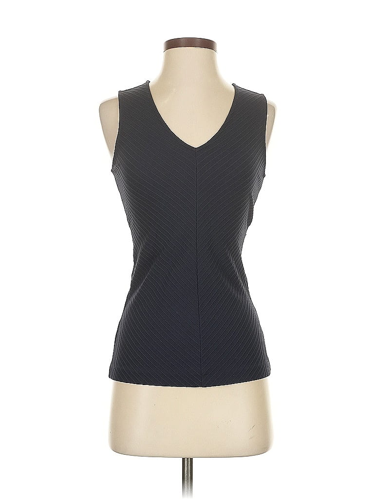 Pre-owned Ann Taylor Sleeveless Blouse In Gray
