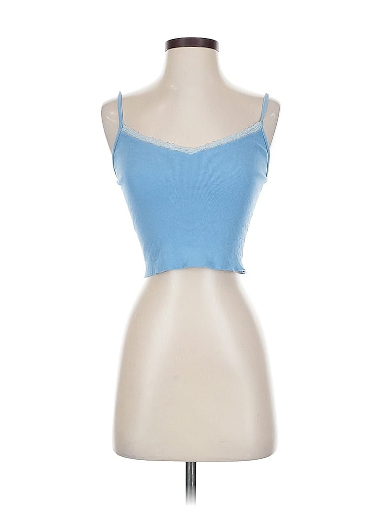 Pre-owned Brandy Melville Tube Top Blue Sweetheart Neckline Tops