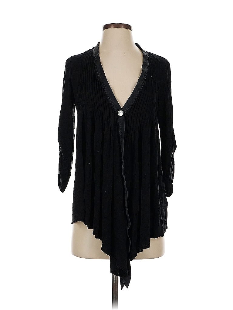 Pre-owned Elizabeth And James 3/4 Sleeve Blouse In Black