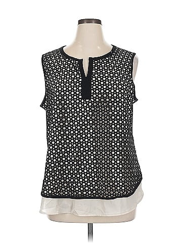 Roz & Ali Sleeveless Blouse (view 1)