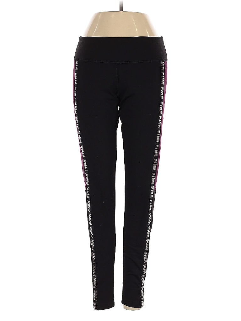 Pre-owned Victoria's Secret Pink Active Pants In Black