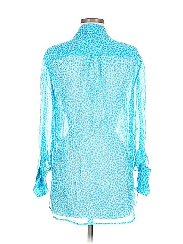Diane von Furstenberg Long Sleeve Silk Top (view 2)