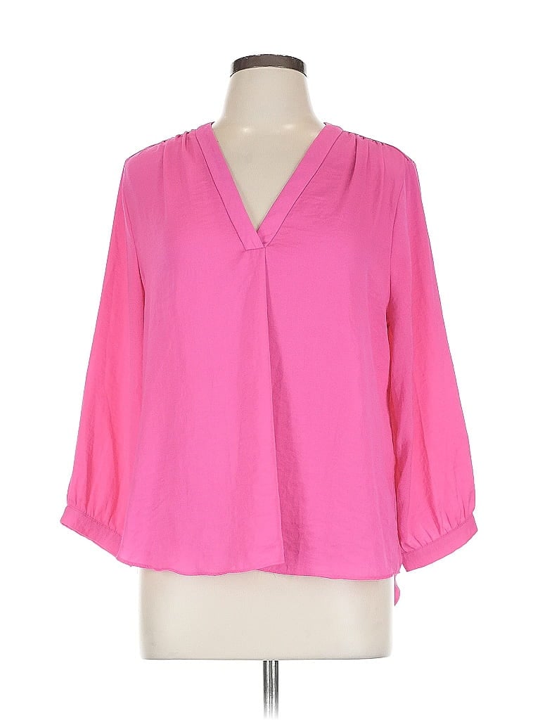 Pre-owned Vince Camuto 3/4 Sleeve T-shirt In Pink