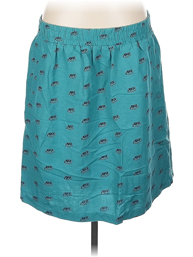 Pre-owned Ann Taylor Loft Outlet Casual Skirt In Blue