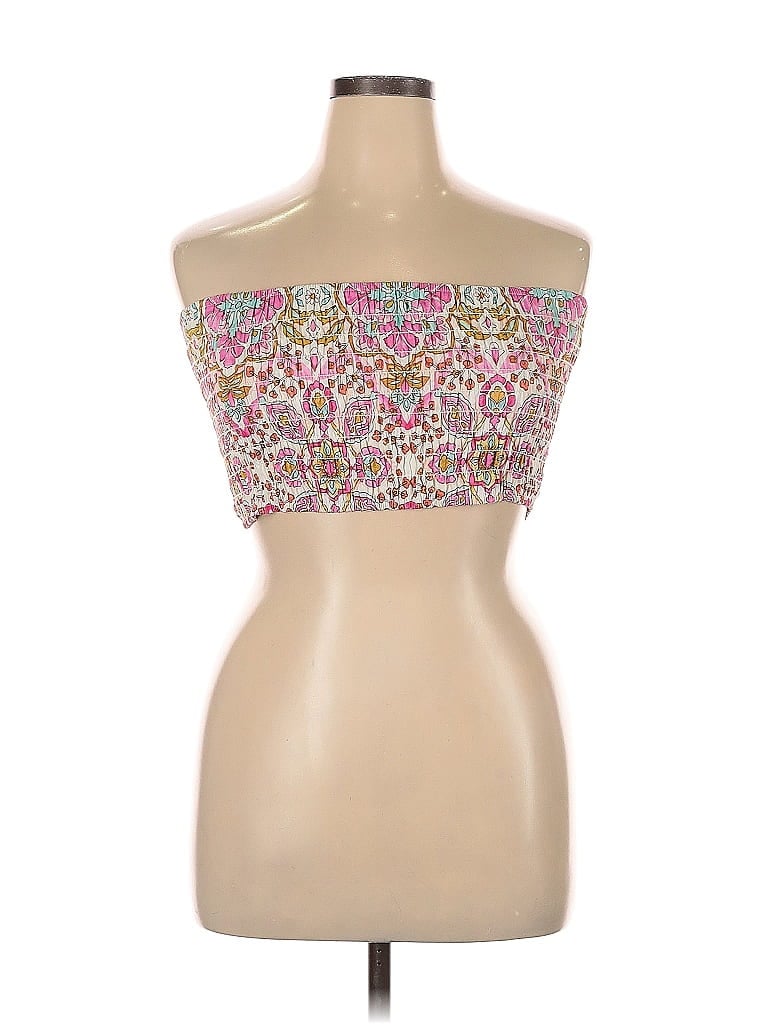 Click to view more detailed imagery on our partner's website Pre-owned Misa Tube Top Pink Strapless Neckline Tops