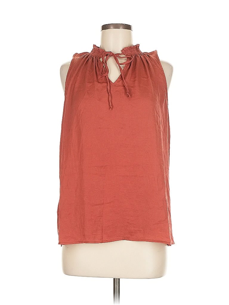 Pre-owned Alex & Lili Sleeveless Blouse In Red