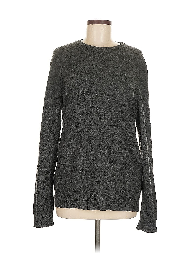 Pre-owned Assorted Brands Cashmere Pullover Sweater In Gray