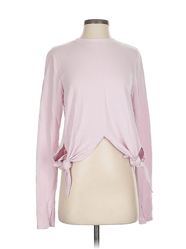 Pre-owned Athleta Cardigan Sweater In Pink