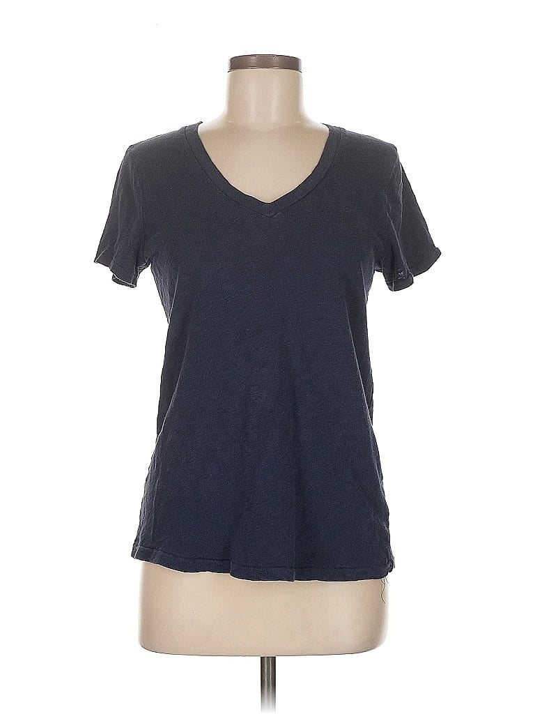 Pre-owned J.crew Factory Store Short Sleeve T-shirt In Blue