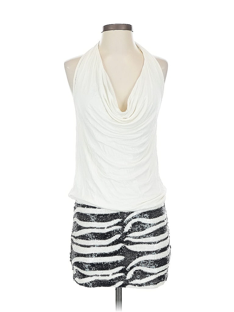 Pre-owned Bebe Cocktail Dress In White