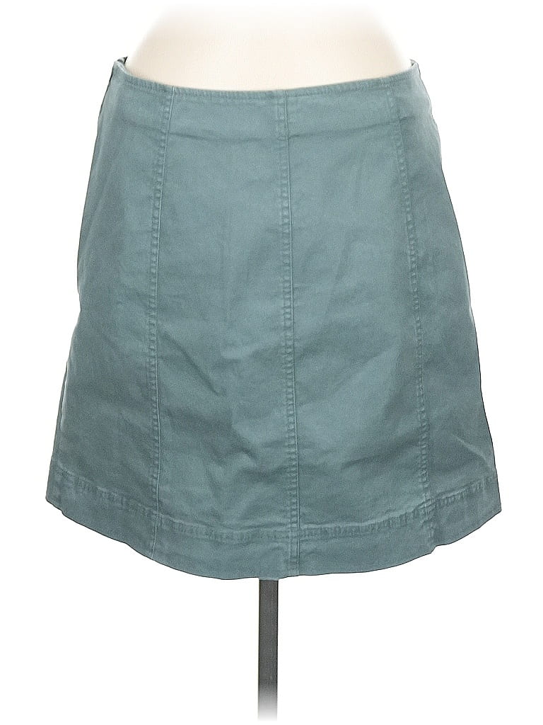 Ann Taylor Loft Denim Skirt In Blue