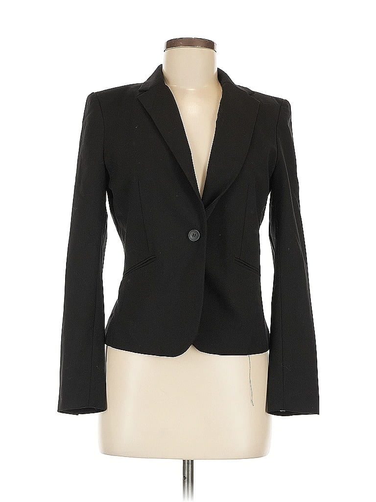 Pre-owned H&m Blazer Jacket In Black