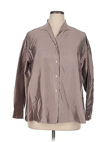 Rena Rowan Long Sleeve Silk Top (view 1)