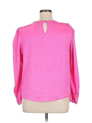 Aqua Long Sleeve Blouse (view 2)