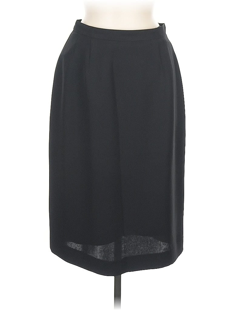 Pre-owned Kasper Formal Skirt In Black