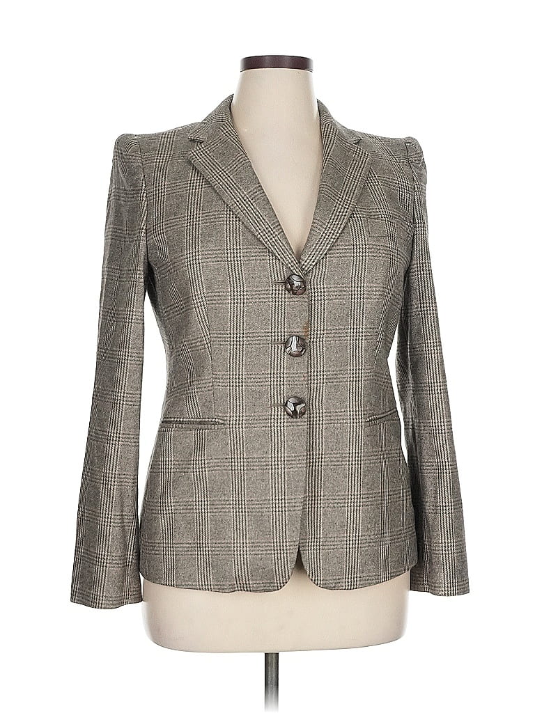 Pre-owned Giorgio Armani Silk Blazer Jacket In Brown