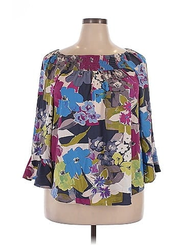 Cato 3/4 Sleeve Blouse (view 1)